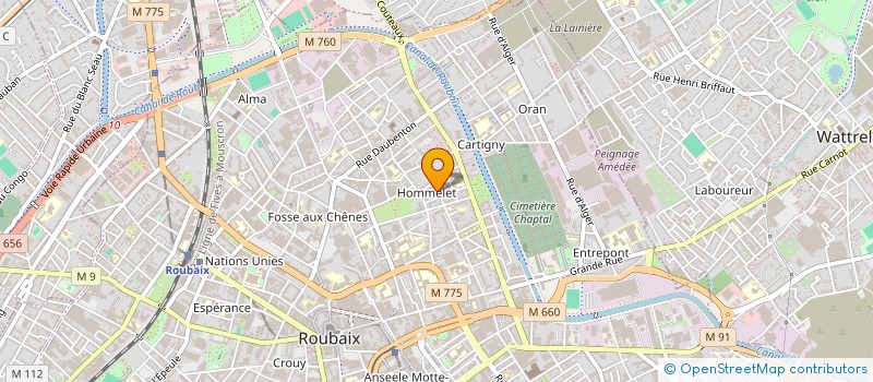 localisation de l'entreprise MONSIEUR PASCAL JONCKEERE  ROUBAIX