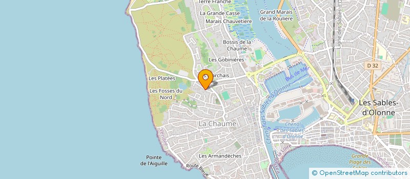 localisation de l'entreprise MONSIEUR PASCAL JONNIAUX à LES SABLES D'OLONNE