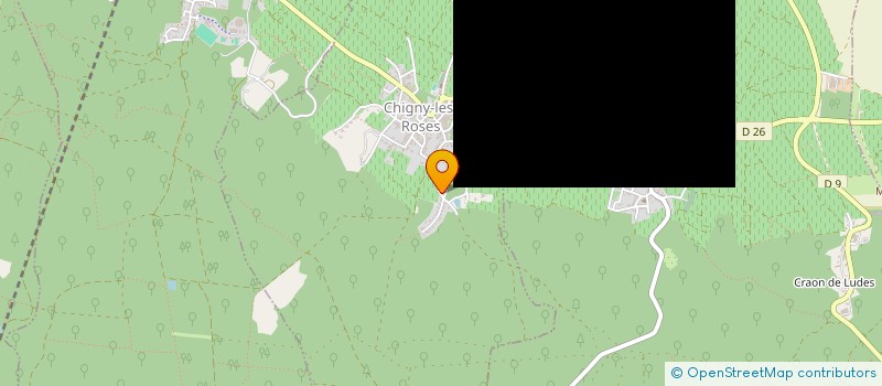 localisation de l'entreprise MONSIEUR PASCAL JOREZ  CHIGNY-LES-ROSES