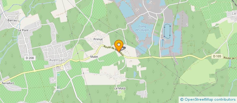 localisation de l'entreprise MONSIEUR PASCAL JOSEPH  AVENSAN