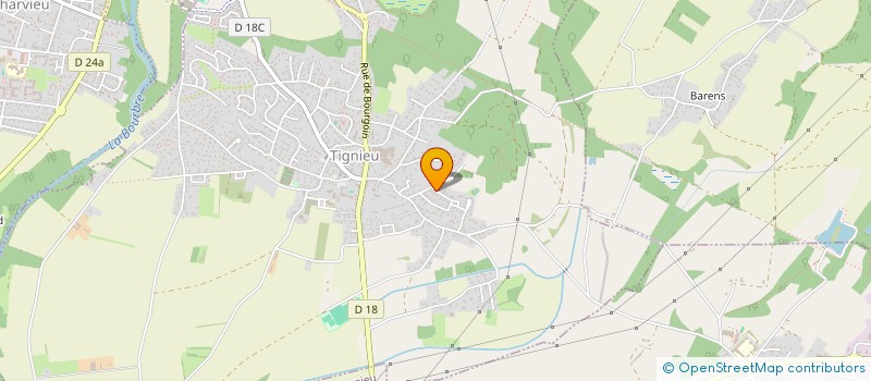 localisation de l'entreprise MONSIEUR PASCAL JOSSERAND  TIGNIEU-JAMEYZIEU