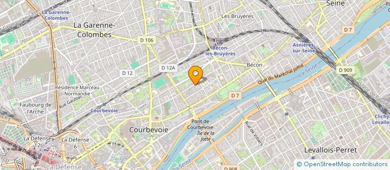 localisation de l'entreprise MONSIEUR PASCAL JUGE à COURBEVOIE