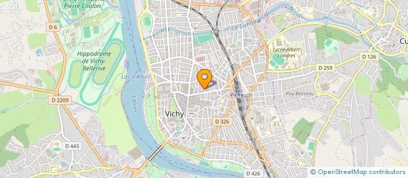 localisation de l'entreprise MONSIEUR PASCAL JUILLARD à VICHY