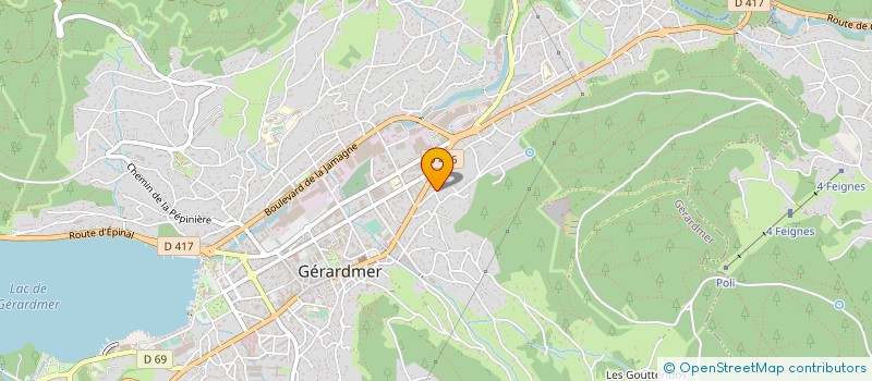 localisation de l'entreprise MONSIEUR PASCAL JUMEAUX  GERARDMER