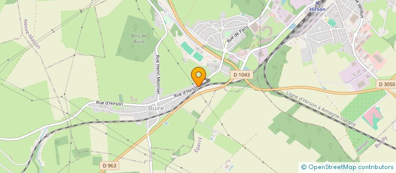 localisation de l'entreprise MONSIEUR PASCAL JURION  BUIRE