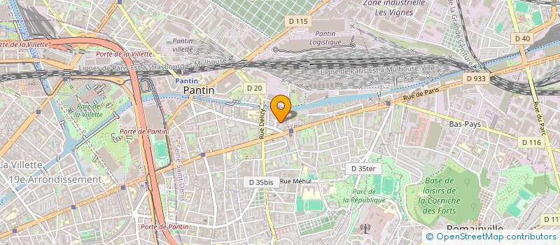 localisation de l'entreprise MONSIEUR PASCAL KARAMOH  PANTIN