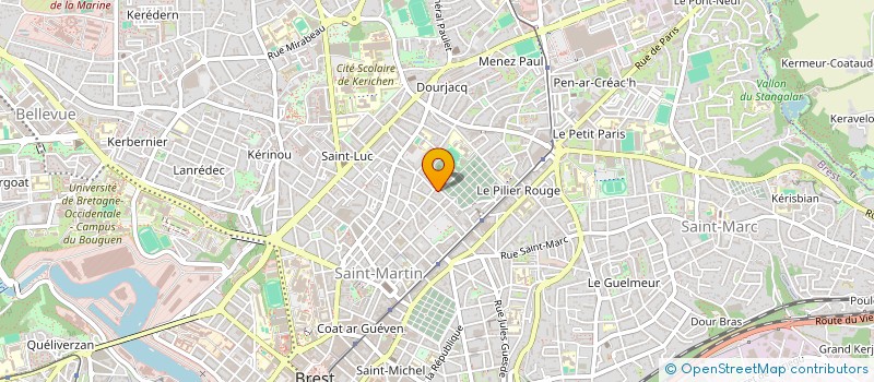 localisation de l'entreprise MONSIEUR PASCAL KERBERENES  BREST