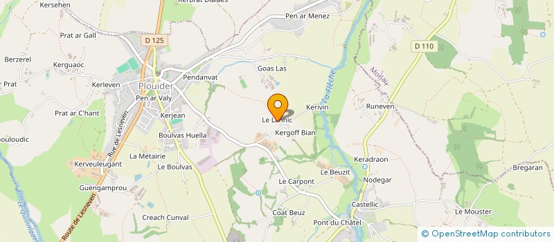 localisation de l'entreprise MONSIEUR PASCAL KERBRAT  LOC BREVALAIRE