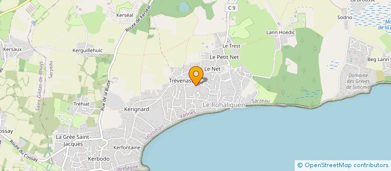 localisation de l'entreprise MONSIEUR PASCAL KERLEAU  SARZEAU