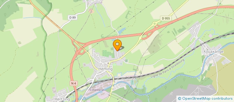 localisation de l'entreprise MONSIEUR PASCAL KLEIN  HEMING