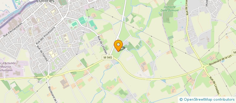 localisation de l'entreprise MONSIEUR PASCAL KREUTZER  COMINES