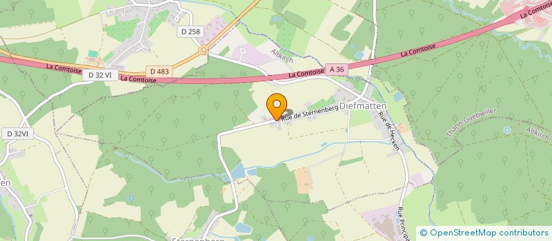 localisation de l'entreprise MONSIEUR PASCAL KUNKLER  DIEFMATTEN