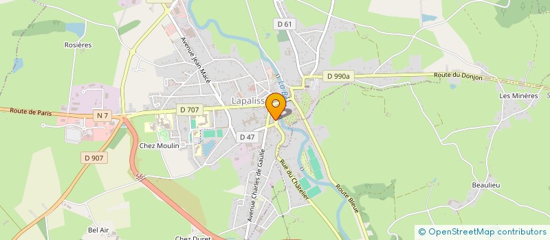 localisation de l'entreprise MONSIEUR PASCAL KURBETZ  LAPALISSE