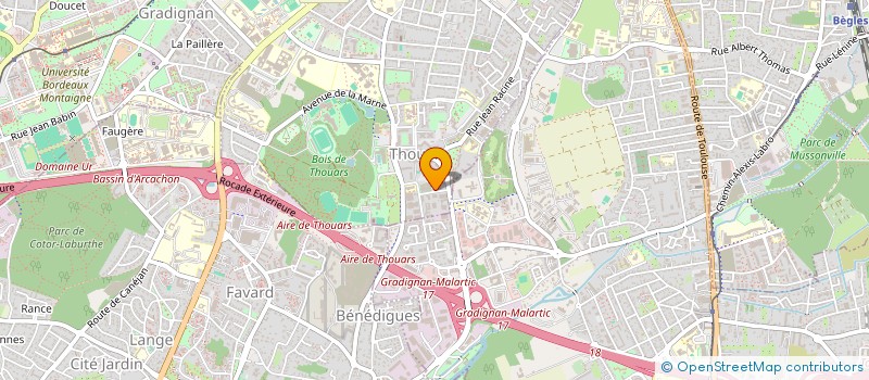 localisation de l'entreprise MONSIEUR PASCAL LABARRIERE  TALENCE