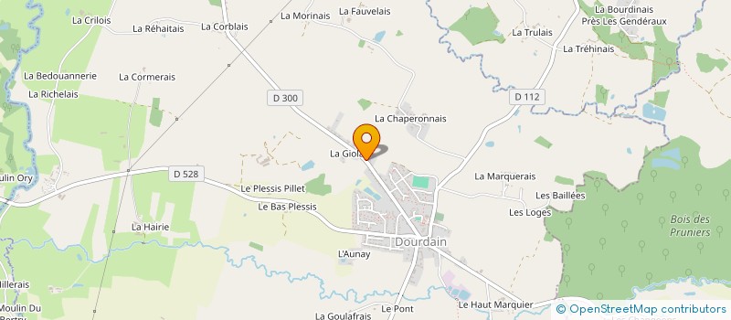 localisation de l'entreprise MONSIEUR PASCAL LABBE  DOURDAIN