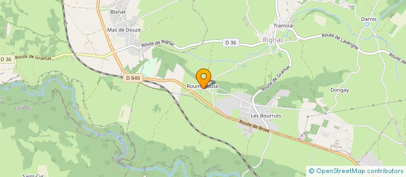 localisation de l'entreprise MONSIEUR PASCAL LABORIE  RIGNAC