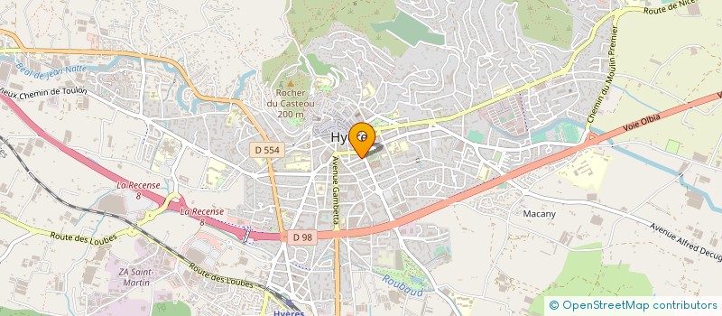 localisation de l'entreprise MONSIEUR PASCAL LABOURET  HYERES