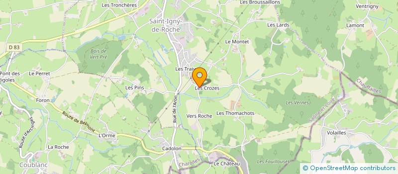 localisation de l'entreprise MONSIEUR PASCAL LABROSSE à SAINT-IGNY-DE-ROCHE