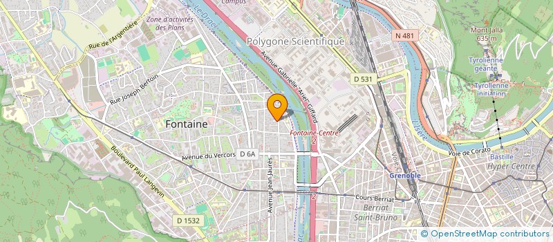 localisation de l'entreprise MONSIEUR PASCAL LACHAUME  FONTAINE