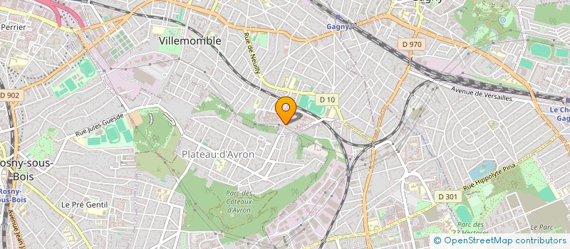 localisation de l'entreprise MONSIEUR PASCAL LACHAUX  VILLEMOMBLE