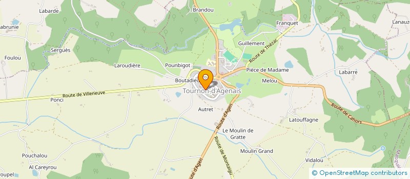 localisation de l'entreprise MONSIEUR PASCAL LACROIX à TOURNON-D'AGENAIS