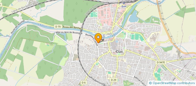 localisation de l'entreprise MONSIEUR PASCAL LACROIX  DAX