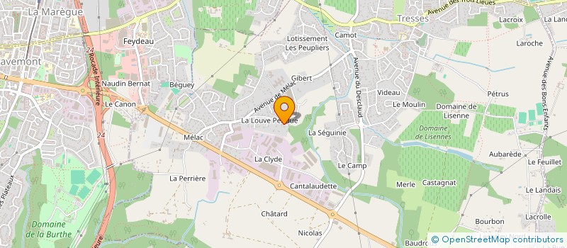 localisation de l'entreprise MONSIEUR PASCAL LACUEIL  TRESSES