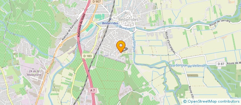 localisation de l'entreprise MONSIEUR PASCAL LADARRE  BEDARRIDES