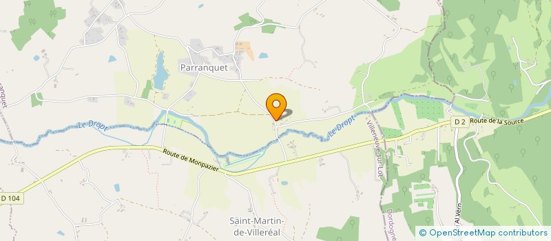 localisation de l'entreprise MONSIEUR PASCAL LAGASSERIE  PARRANQUET