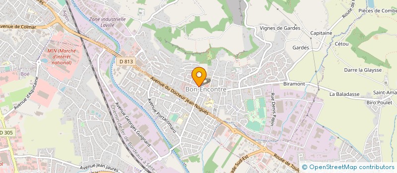 localisation de l'entreprise MONSIEUR PASCAL LAHILLE  BON-ENCONTRE