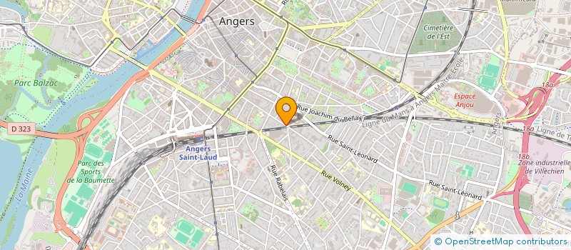 localisation de l'entreprise MONSIEUR PASCAL LAIGLE à ANGERS