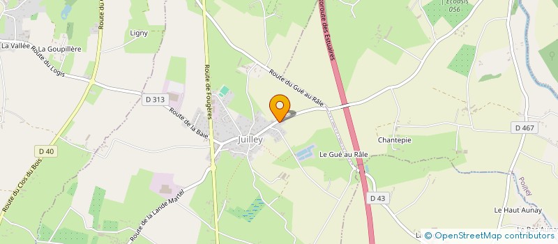 localisation de l'entreprise MONSIEUR PASCAL LAISNE  JUILLEY