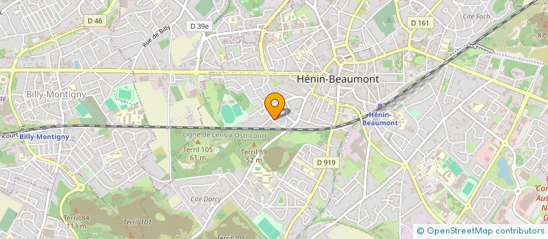 localisation de l'entreprise MONSIEUR PASCAL LALART à HENIN-BEAUMONT