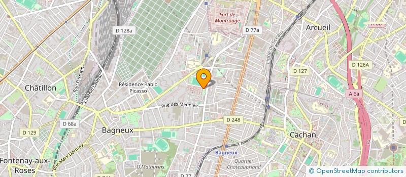 localisation de l'entreprise MONSIEUR PASCAL LALLEMAND à BAGNEUX