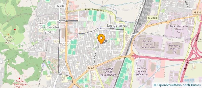 localisation de l'entreprise MONSIEUR PASCAL LAMADON  BLANZAT