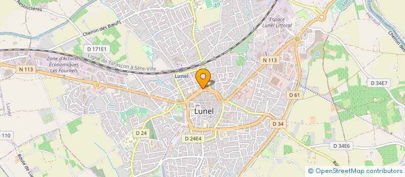 localisation de l'entreprise MONSIEUR PASCAL LAMOUCHE  LUNEL
