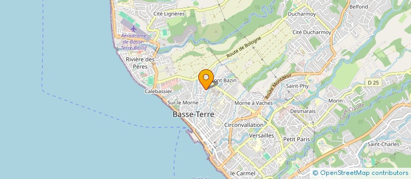 localisation de l'entreprise MONSIEUR PASCAL LANCASTRE à BASSE-TERRE