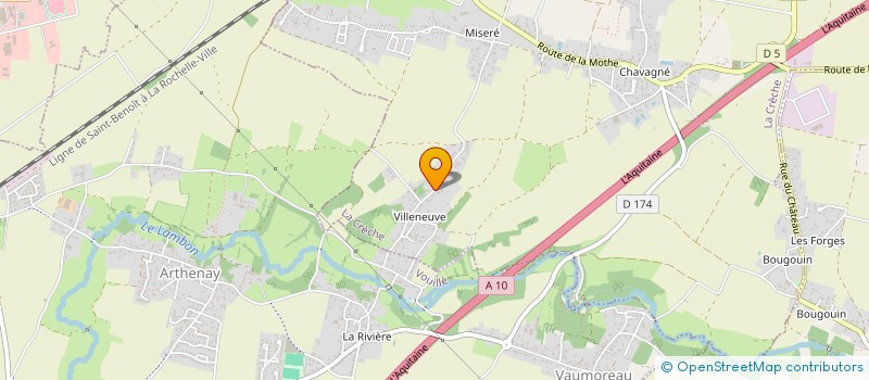 localisation de l'entreprise MONSIEUR PASCAL LANDAIS  LA CRECHE