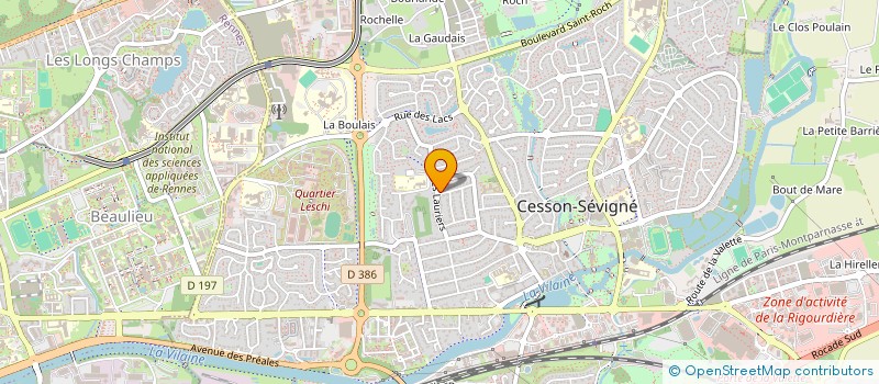 localisation de l'entreprise MONSIEUR PASCAL LAPIERRE  CESSON-SEVIGNE