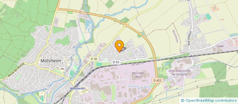 localisation de l'entreprise MONSIEUR PASCAL LARCHEVEQUE  MOLSHEIM