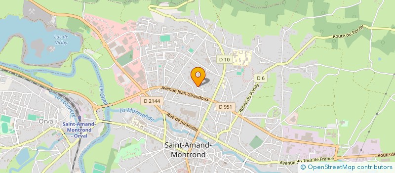 localisation de l'entreprise MONSIEUR PASCAL LAROSIERE à SAINT-AMAND-MONTROND