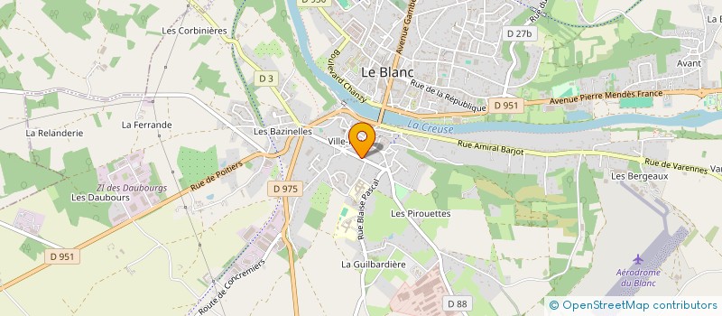 localisation de l'entreprise MONSIEUR PASCAL LATINI à LE BLANC
