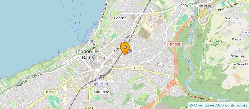 localisation de l'entreprise MONSIEUR PASCAL LATRON à THONON-LES-BAINS