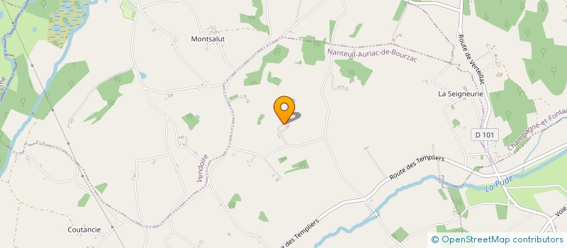 localisation de l'entreprise MONSIEUR PASCAL LAUGE  NANTEUIL-AURIAC-DE-BOURZAC