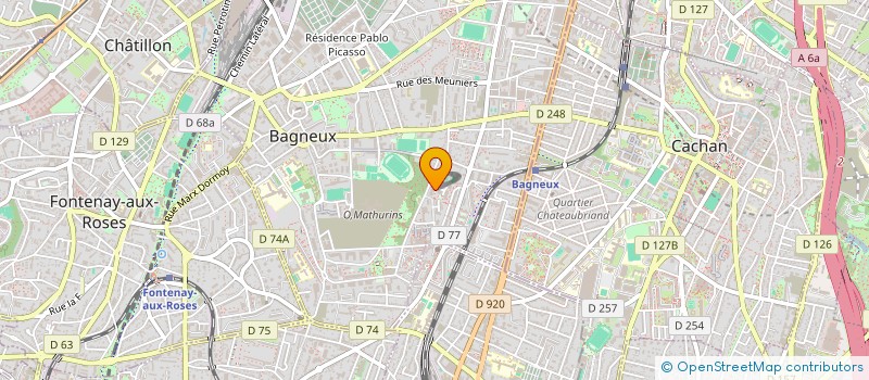 localisation de l'entreprise MONSIEUR PASCAL LAUMORD  BAGNEUX