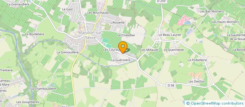 localisation de l'entreprise MONSIEUR PASCAL LAURENT  MONNIERES