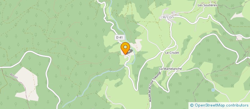 localisation de l'entreprise MONSIEUR PASCAL LAURENT  ARCON