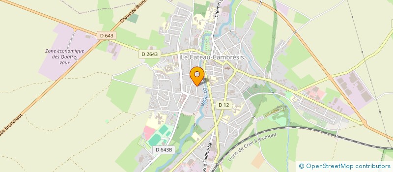 localisation de l'entreprise MONSIEUR PASCAL LAURENT à LE CATEAU-CAMBRESIS
