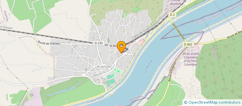 localisation de l'entreprise MONSIEUR PASCAL LAURENT  ARAMON