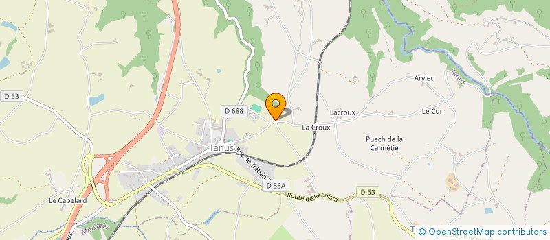 localisation de l'entreprise MONSIEUR PASCAL LAURIOL  TANUS